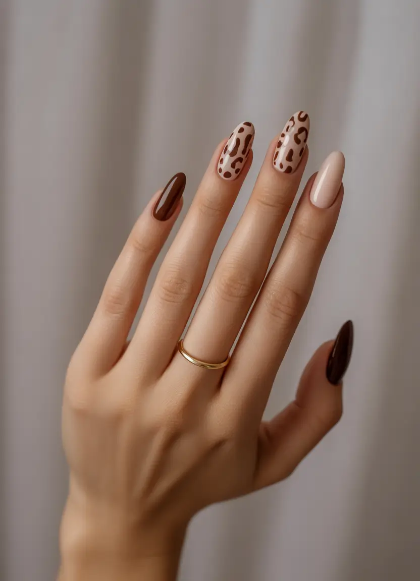 basic summer nails ideas 2025 Wild Neutrals: Leopard Is the New Black