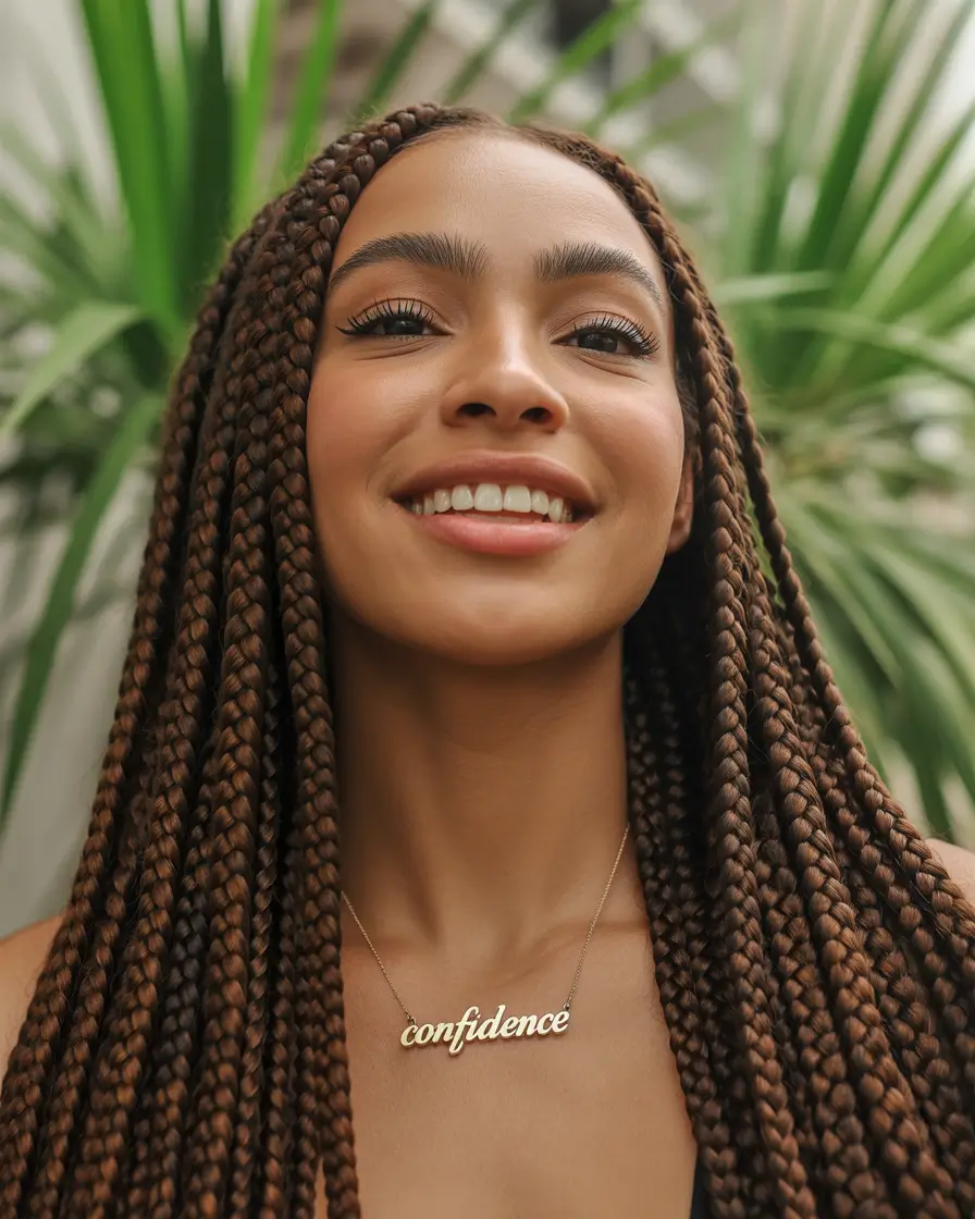 Beautiful Summer Braids for Black Women 2025 Confidence Braids in Soft Cinnamon