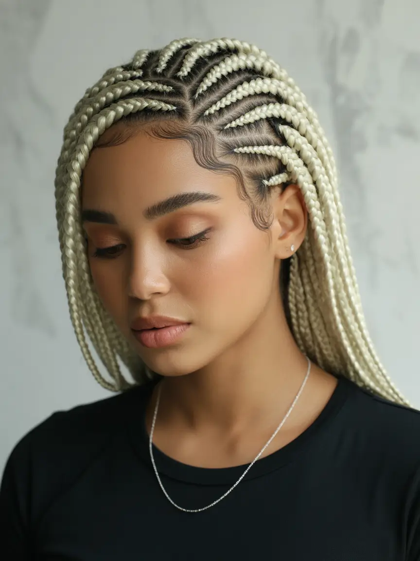 Beautiful Summer Braids for Black Women 2025 Ice Blonde Box Braids with Attitude