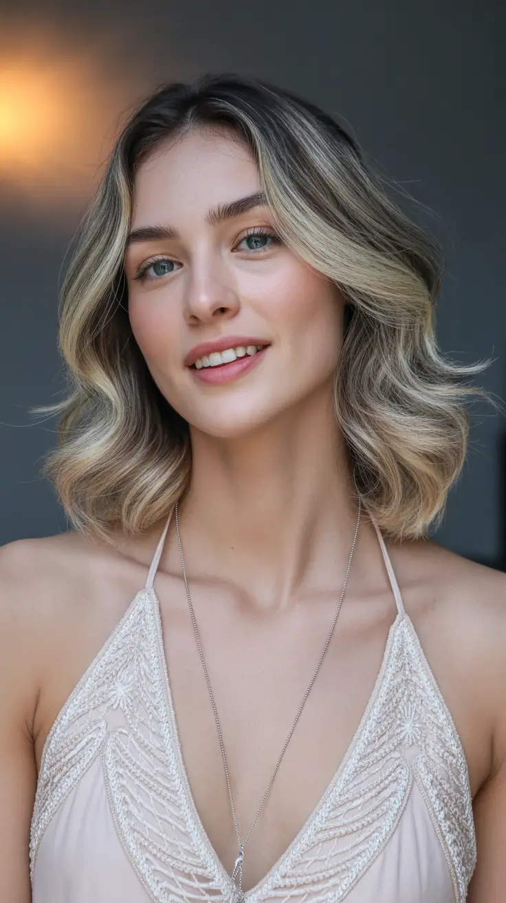 Brunette Highlights for a Sun-Kissed Look - Summer 2025! Vanilla Blonde Vintage Bob