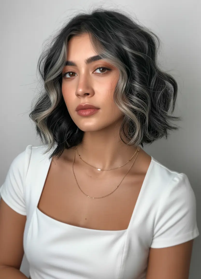 Brunette Highlights for a Sun-Kissed Look - Summer 2025!+Cool-Toned Contrast with Effortless Edge