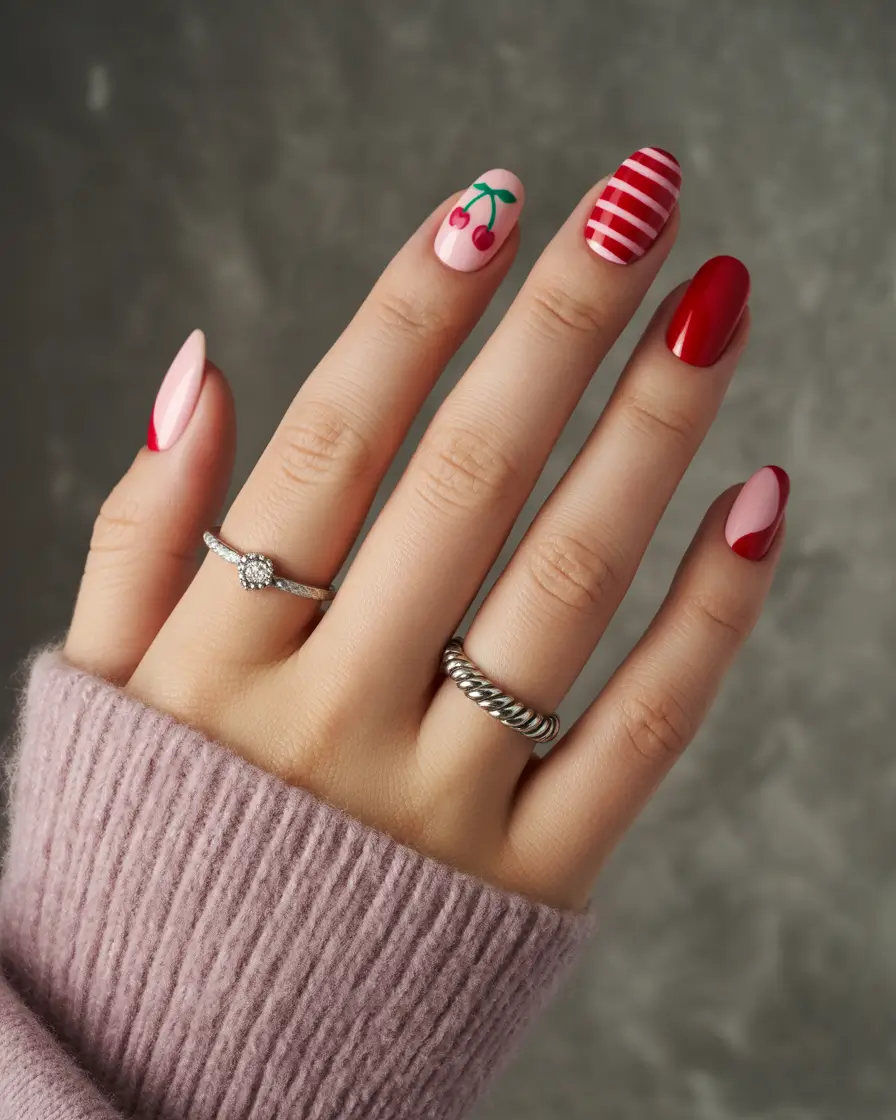 cherry-nails-inspo-2025-Playful-Candy-Stripes