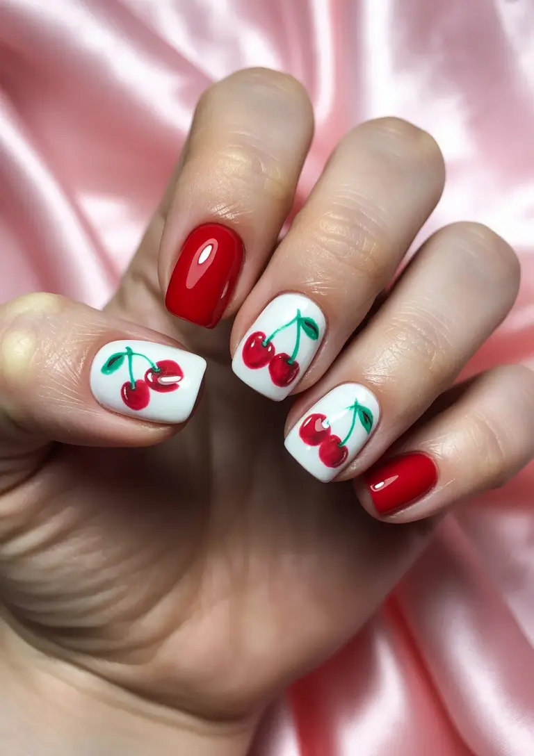 cherry-nails-inspo-2025-Cherry-Pop-Art-Punch