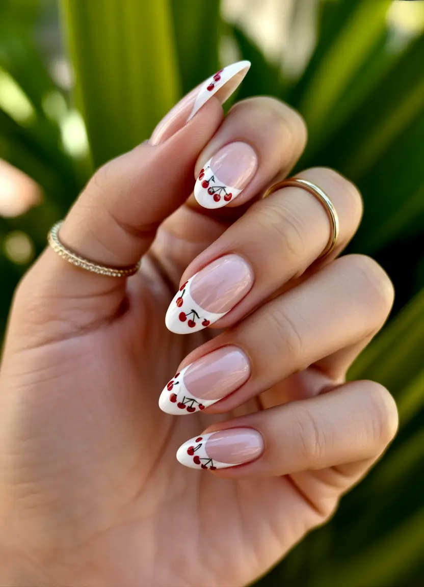 cherry-nails-inspo-2025-almond-delicacy-with-miniature-charm
