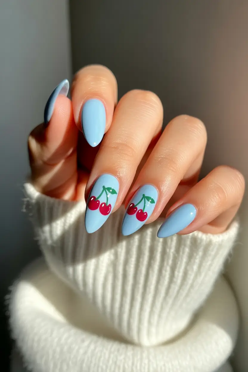 cherry-nails-inspo-2025-Cherry-Ice-Cream-Dream