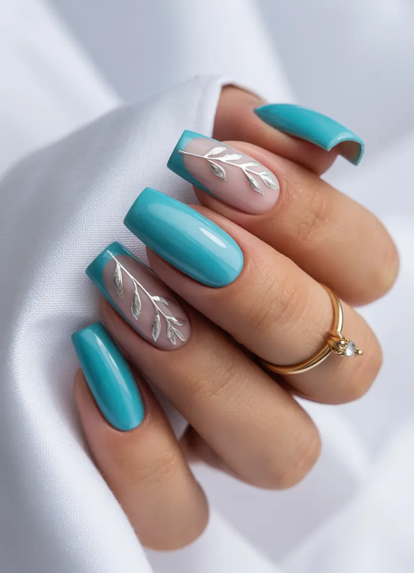 coffin summer nails ideas 2025 Ocean Breeze Botanicals