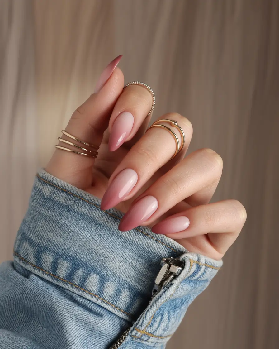 cute summer almond nails Classic Dusty Rose Gloss