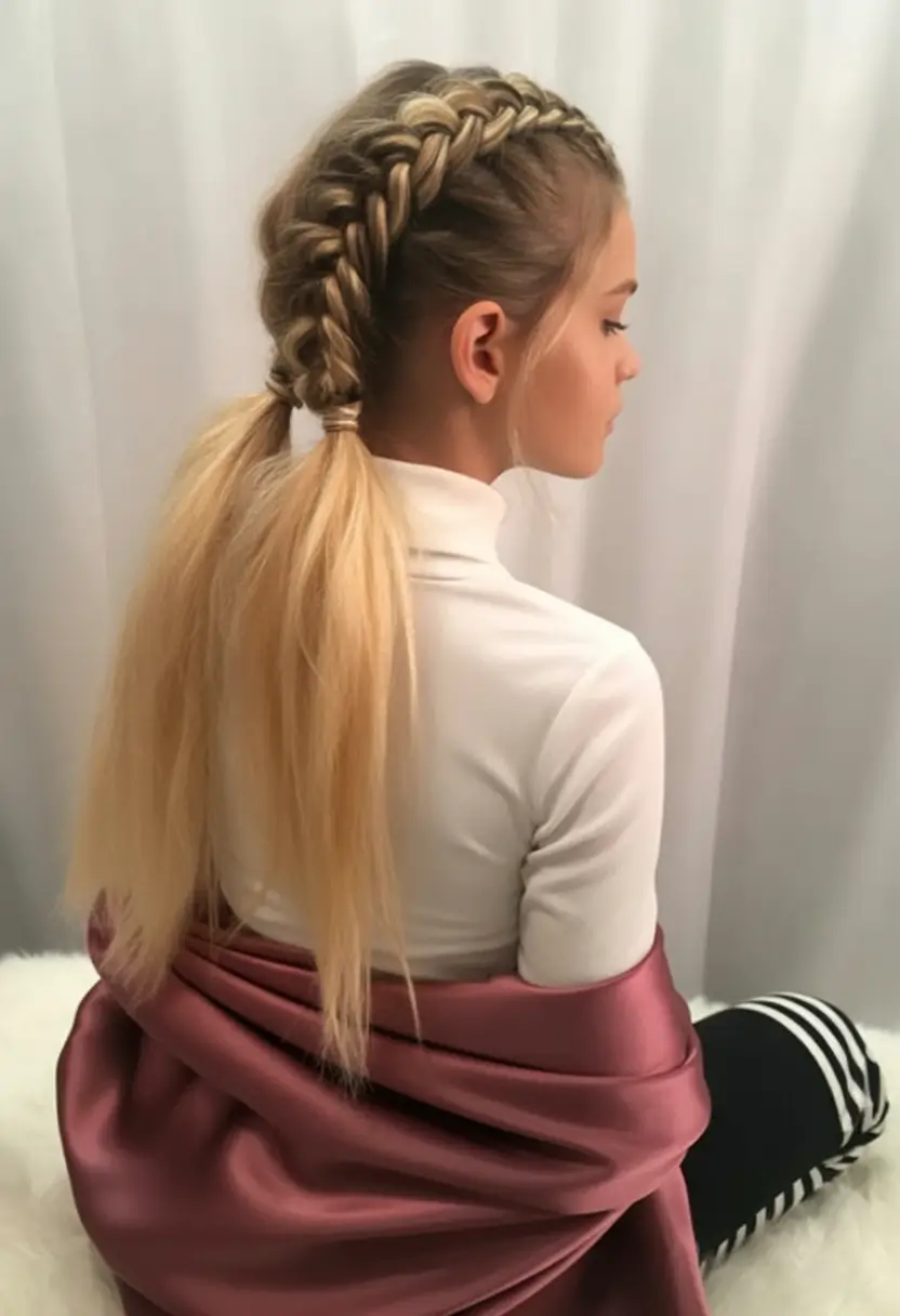Cute Summer Hairstyles Teen Girls Will Love - 2025 Braided Crown Ponytail