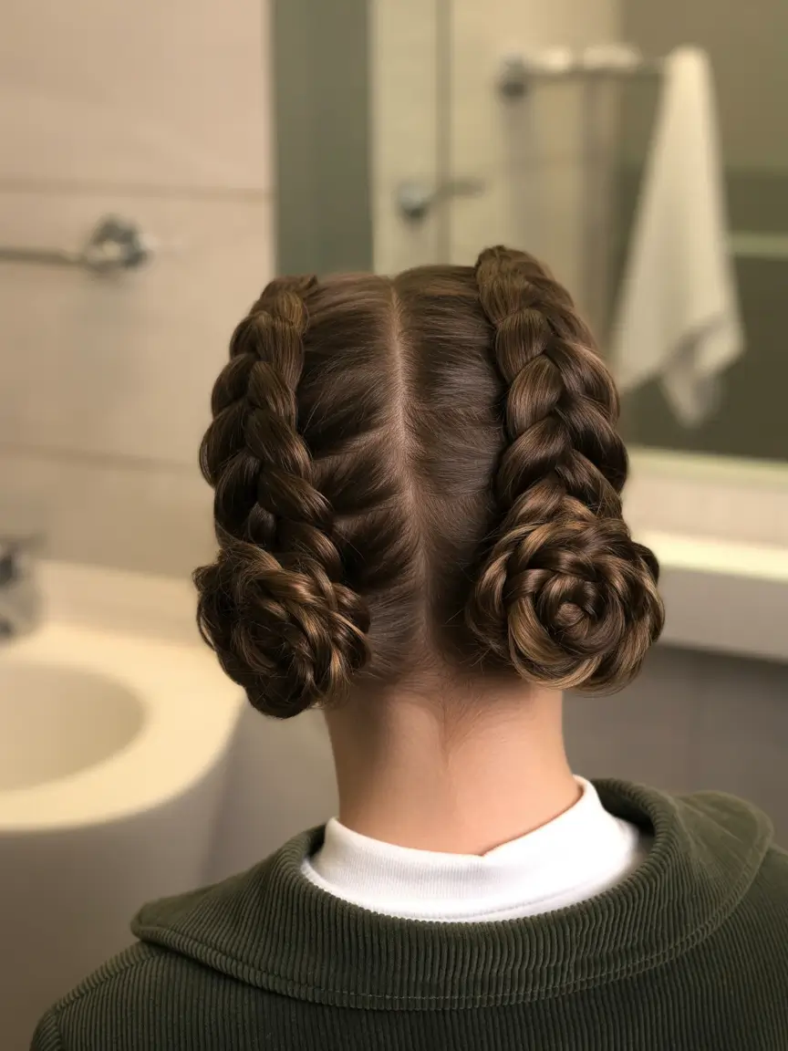 Cute Summer Hairstyles Teen Girls Will Love - 2025 Braided Princess Buns