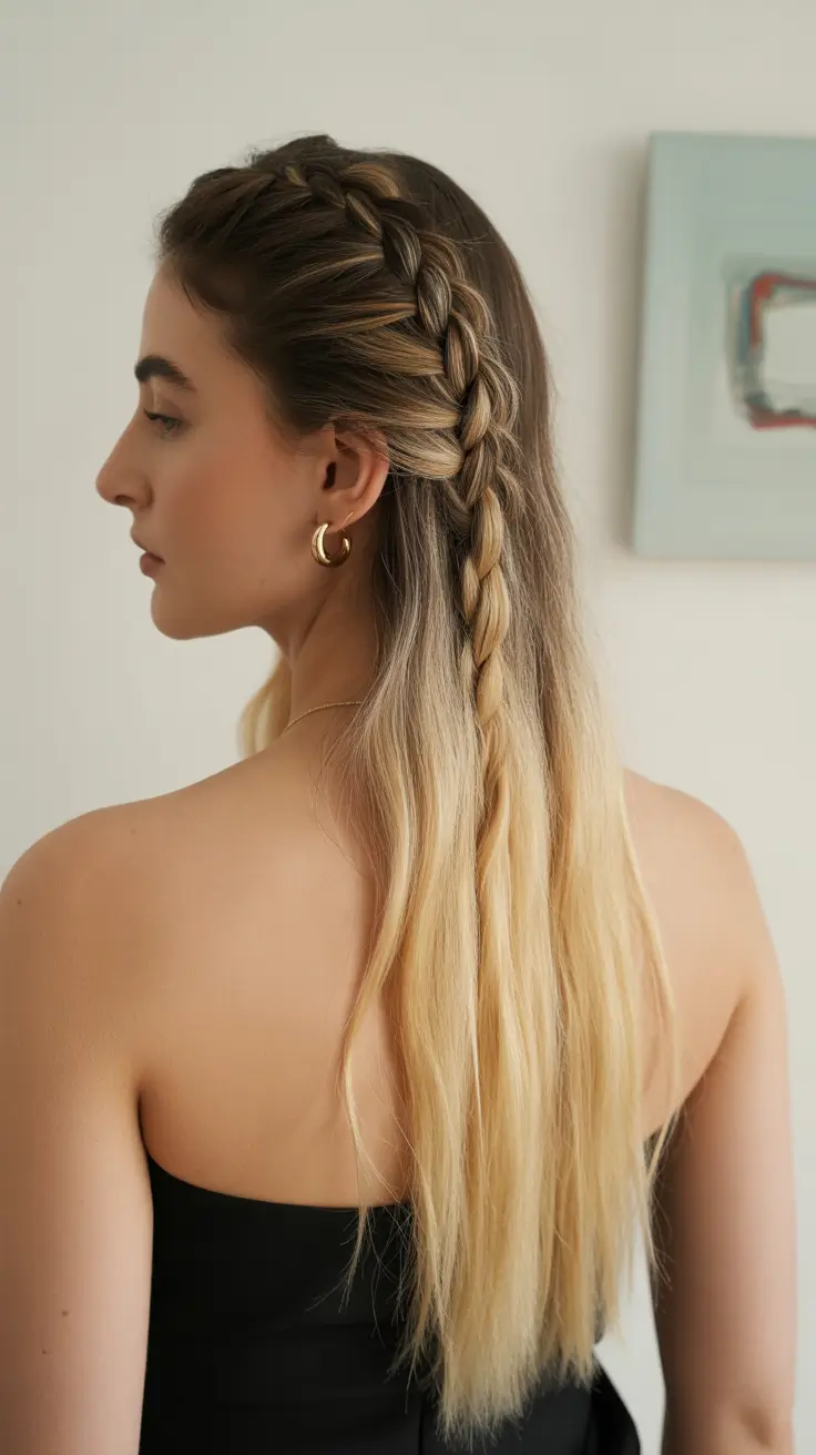 Cute Summer Hairstyles Teen Girls Will Love - 2025 Side Dutch Braid on Long Blonde Ends