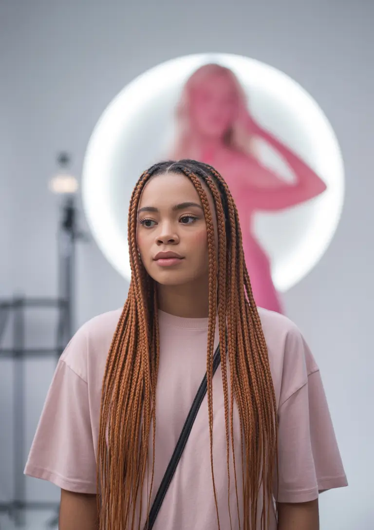 Cute Summer Hairstyles Teen Girls Will Love - 2025 Box Braids in Honey Copper