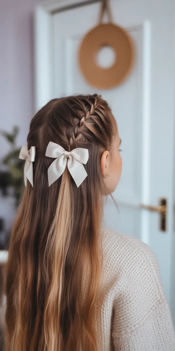 Cute Summer Hairstyles Teen Girls Will Love - 2025 Side Braids with Bows