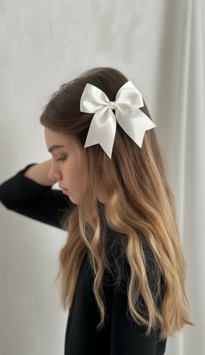 Cute Summer Hairstyles Teen Girls Will Love - 2025 Classic Waves with Bow