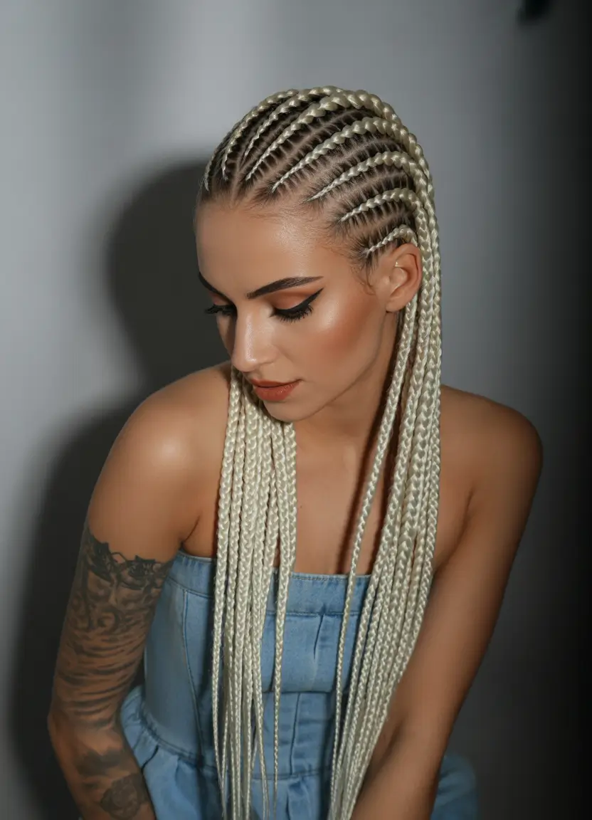 Easy Swimming Hairstyles - Summer 2025 Ideas+Precision Blonde Micro Braids