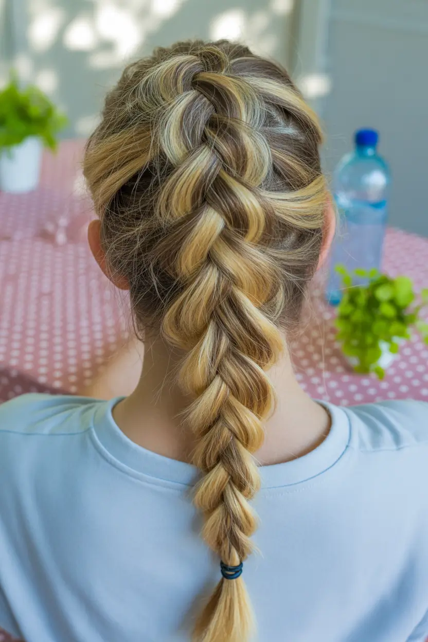 Easy Swimming Hairstyles - Summer 2025 Ideas+Loose French Plait with Volume