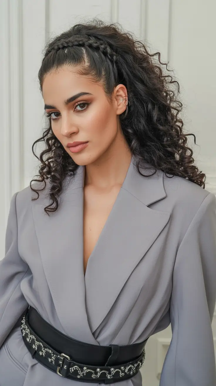 Effortless Natural Hair Inspiration for Summer 2025! Braided Crown With Soft Volume