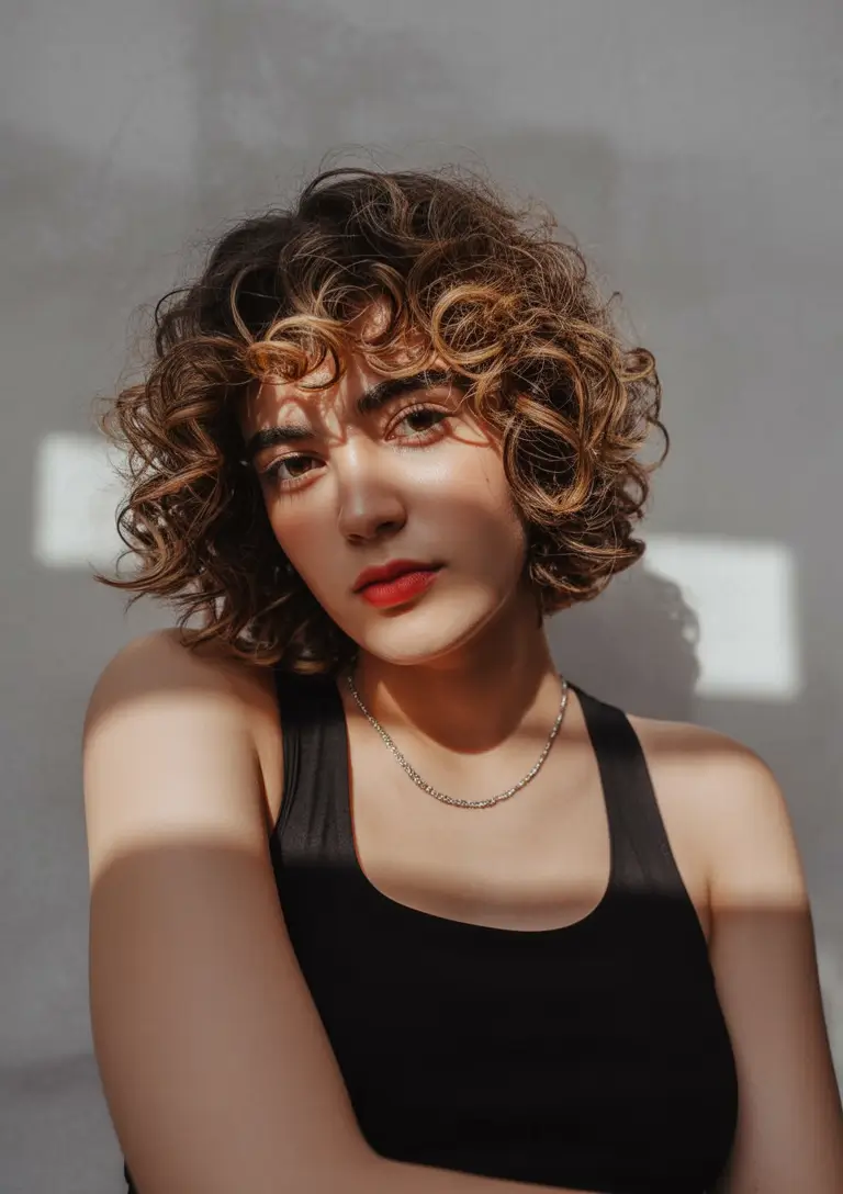 Effortless Natural Hair Inspiration for Summer 2025! French Girl Bob With Curly Edge