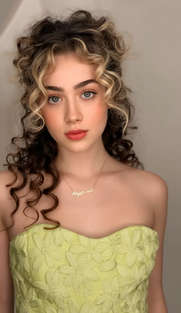 Effortless Natural Hair Inspiration for Summer 2025! Glamour Curls with Blonde Contrasts