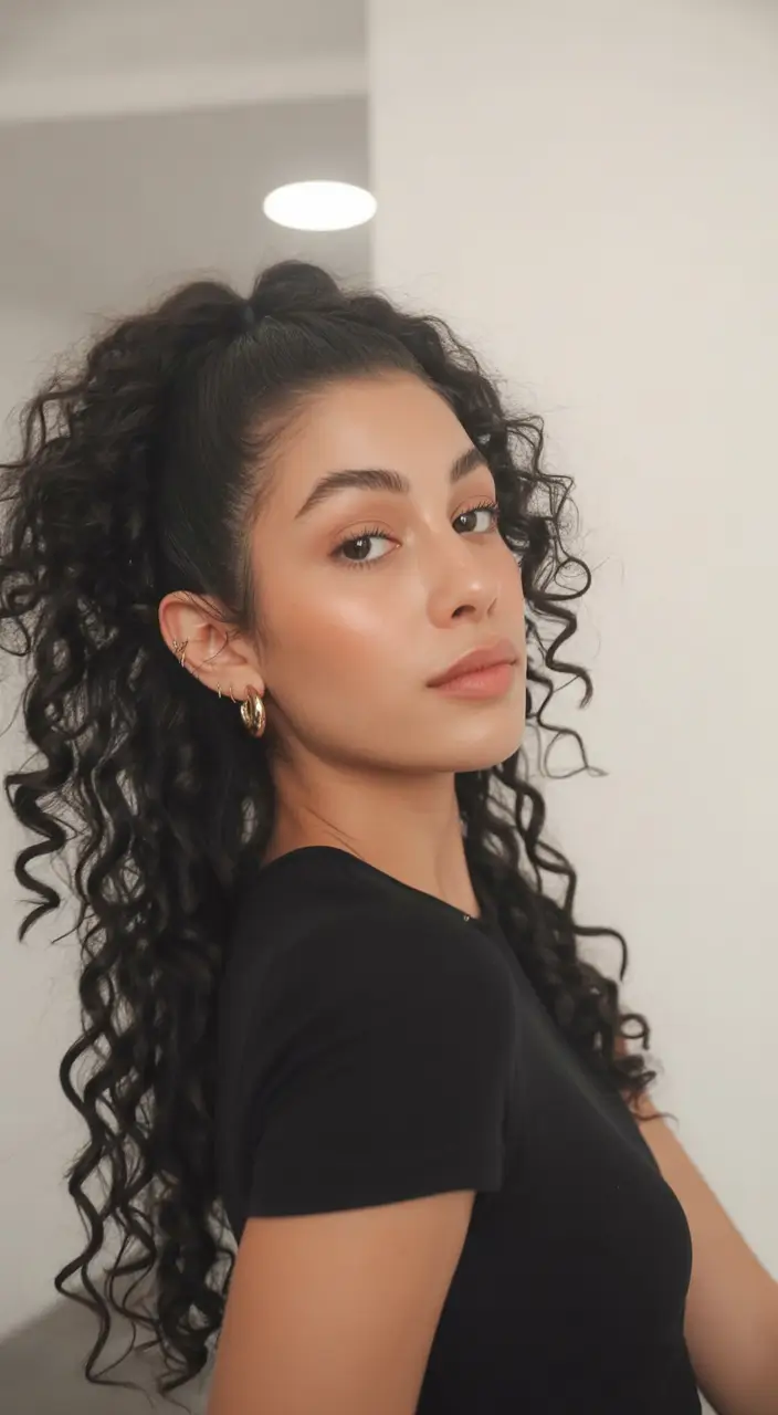 Effortless Natural Hair Inspiration for Summer 2025! Ponytail Glam With Curls That Pop