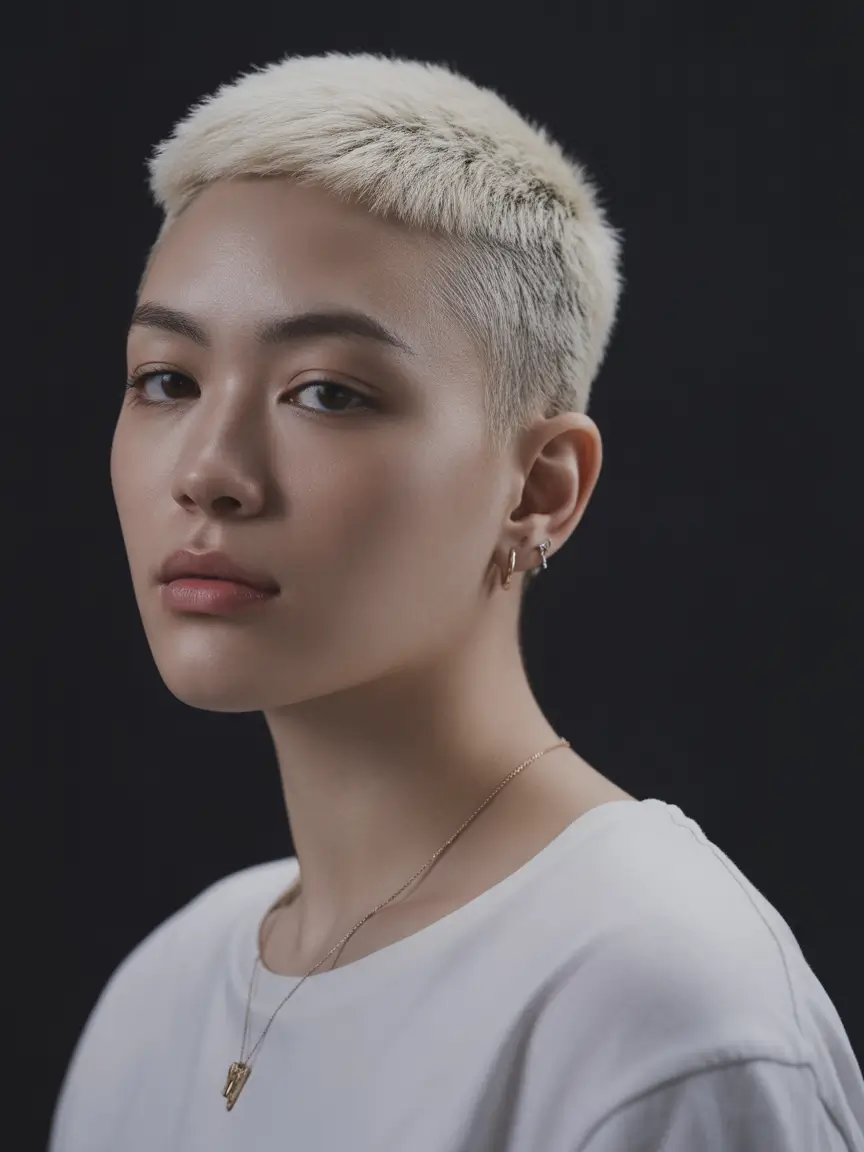 Fresh Inspiration Short Summer Haircut 2025 Buzzed Blonde Fade with Cool Precision