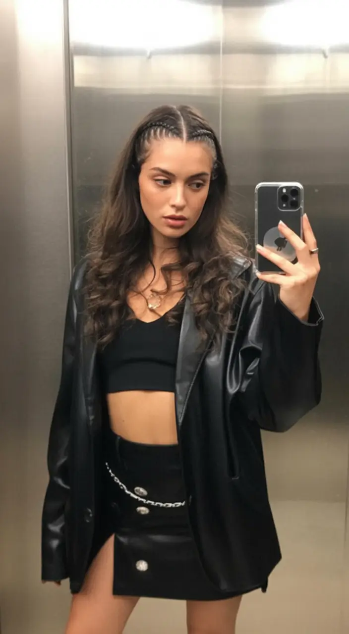 june hairstyles ideas 2025 Cornrow Accents with Loose Curls