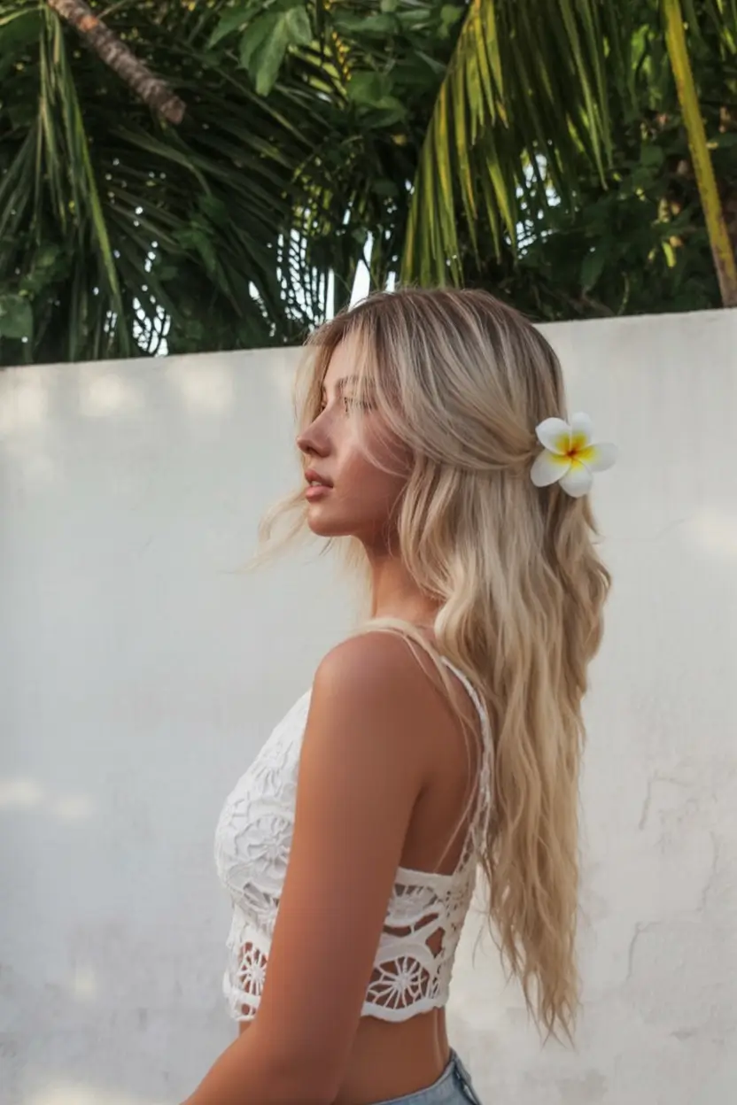 june hairstyles ideas 2025 Soft Waves & Island Girl Glow