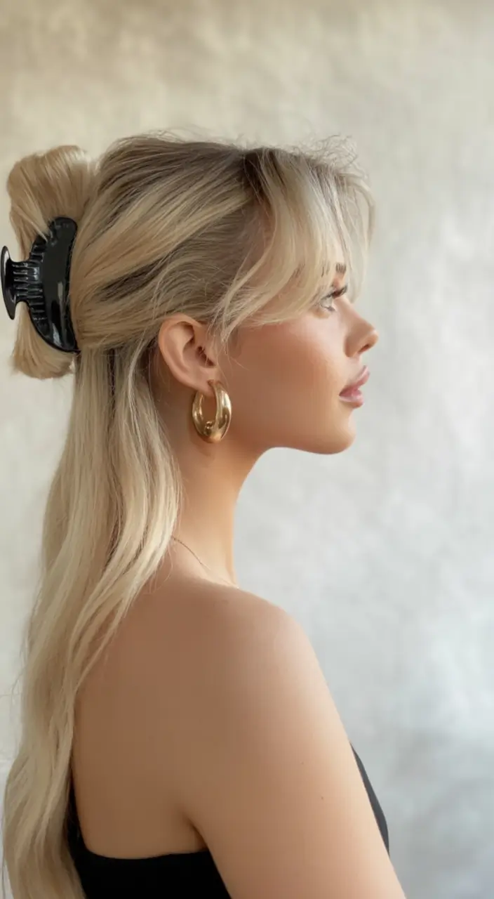 june hairstyles ideas 2025 The Butterfly Claw Clip Comeback