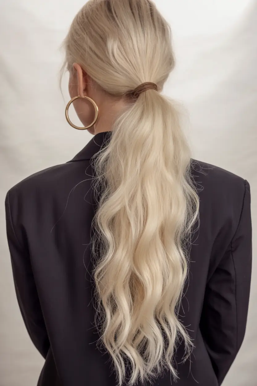 june hairstyles ideas 2025 Minimalist Waves with Sleek Finish