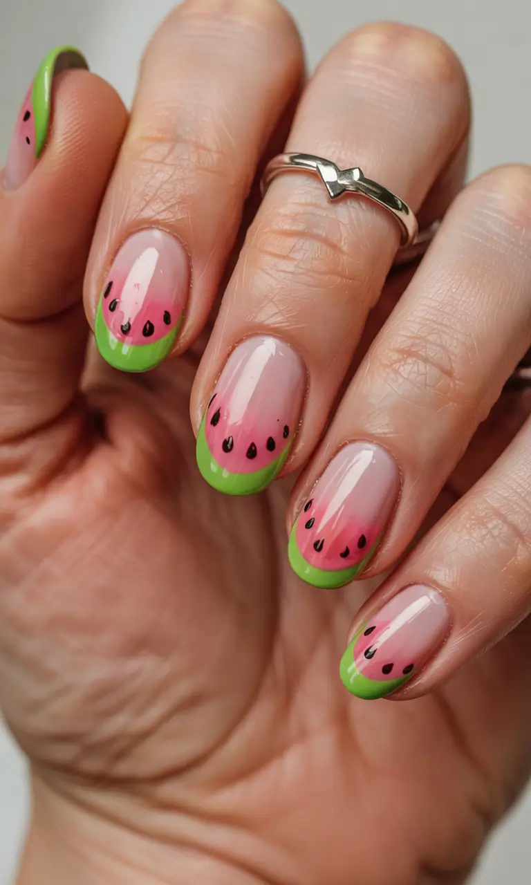 june nails ideas 2025 Melon Sugar Tips
