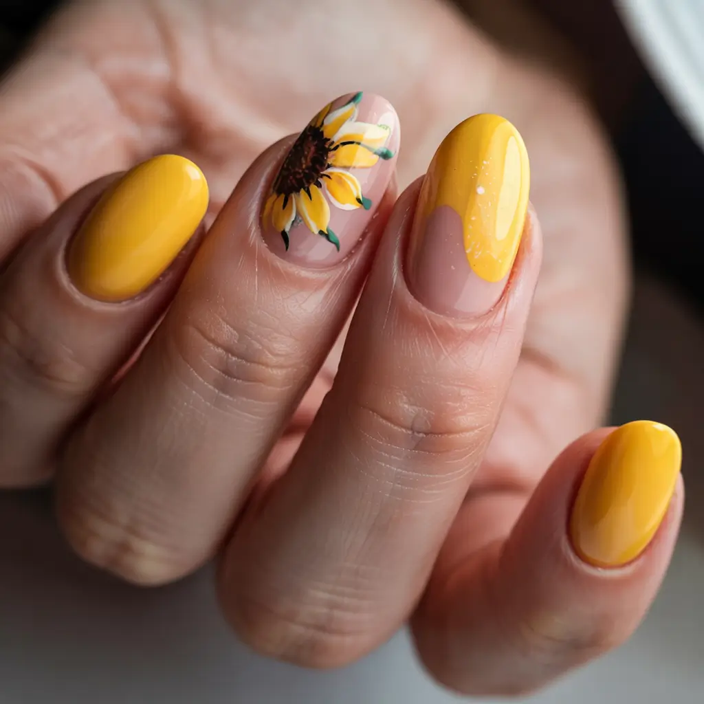 june nails ideas 2025 Sunflower Energy