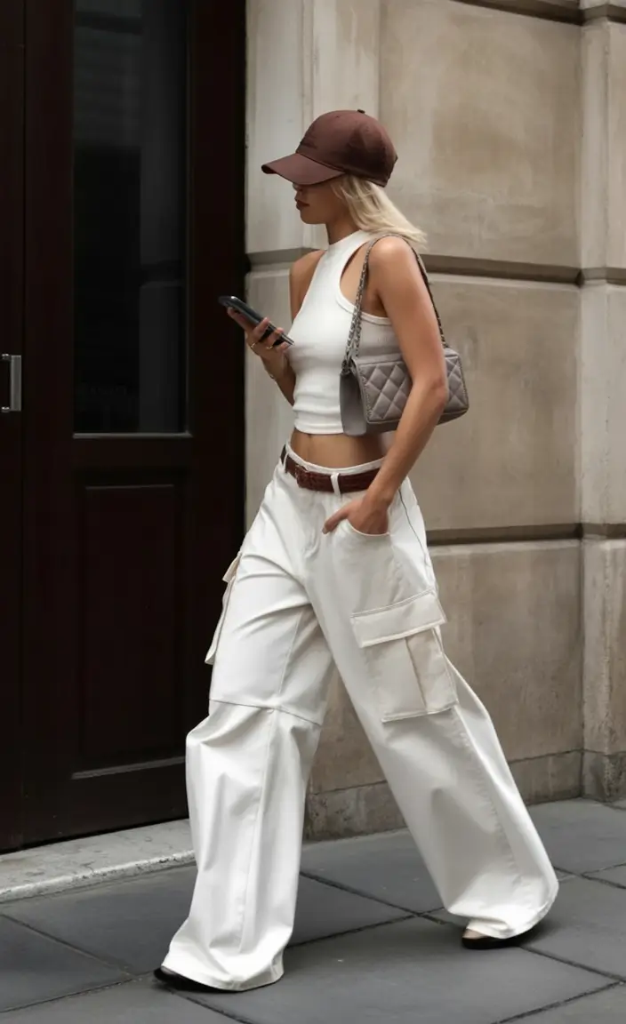 june outfits ideas 2025 Off-Duty Cargo Queen