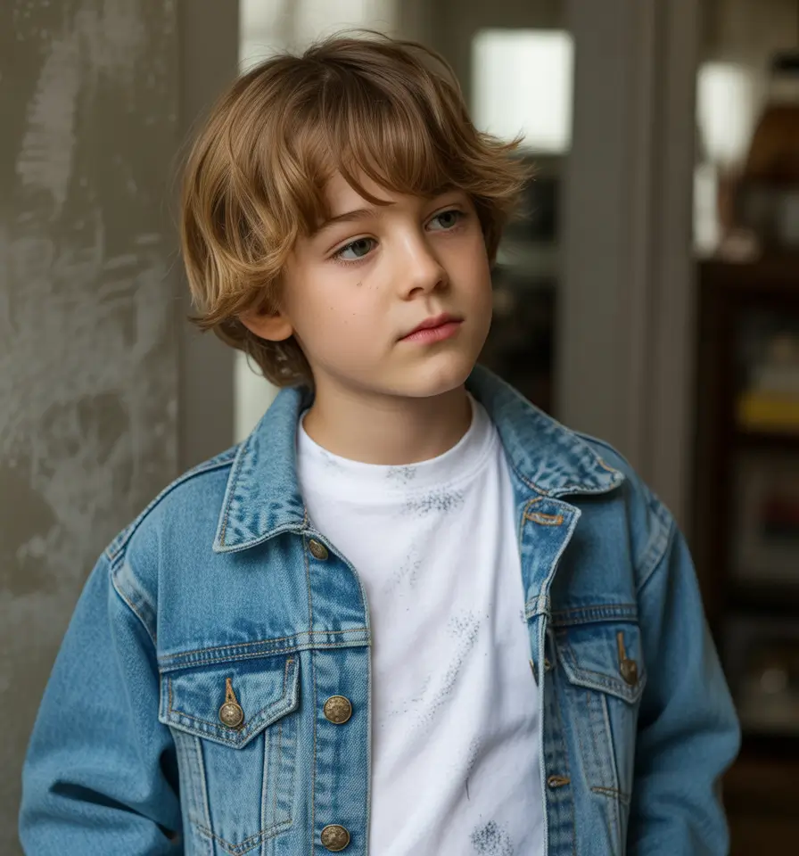 Modern Boys Summer Haircuts 2025 Soft Curls and Long Layers for a Retro Revival