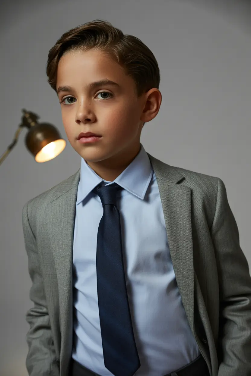 Modern Boys Summer Haircuts 2025 Timeless Side Sweep With a Gentleman’s Edge