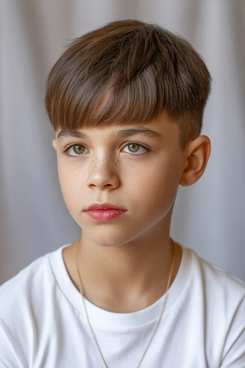 Modern Boys Summer Haircuts 2025 Classic Fringe With Tidy Taper