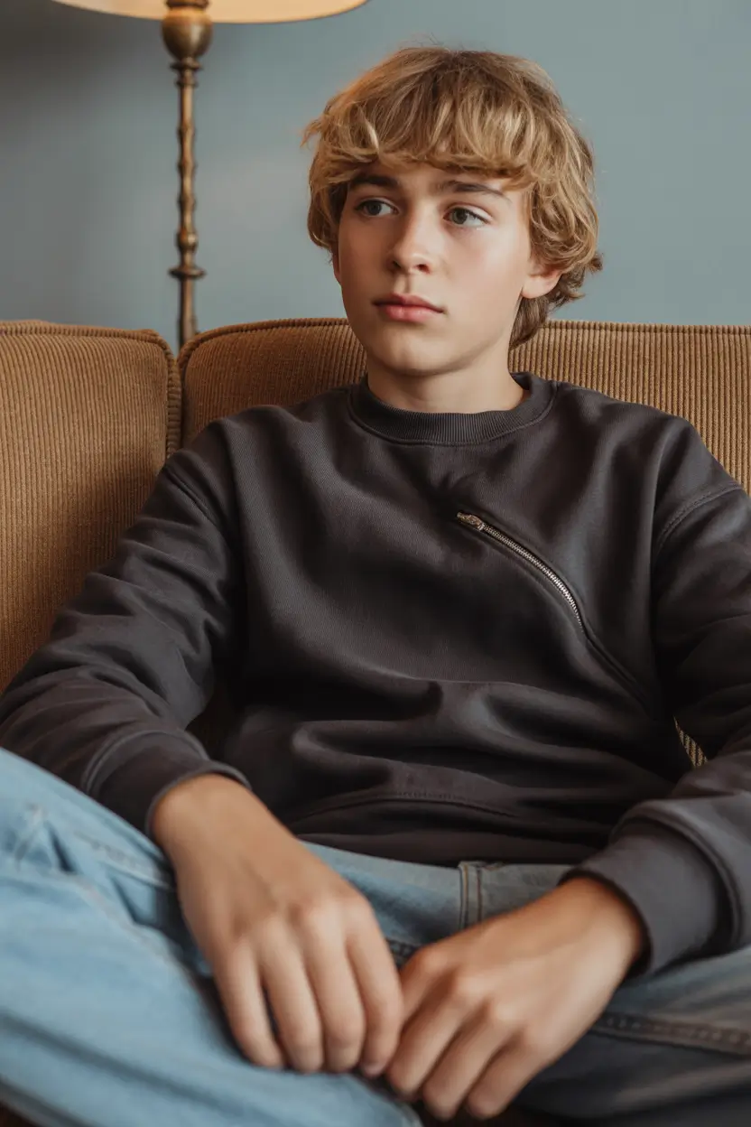 Modern Boys Summer Haircuts 2025 Shaggy Layers for the Carefree Heart