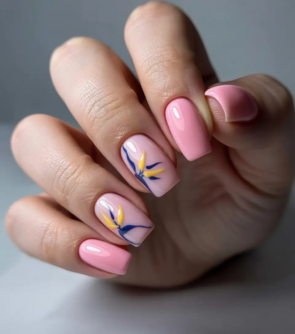 pretty summer nails ideas 2025 Blushing Botanicals