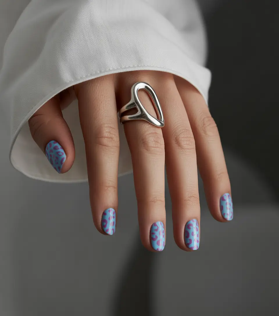 short summer nails ideas 2025 Y2K Jungle