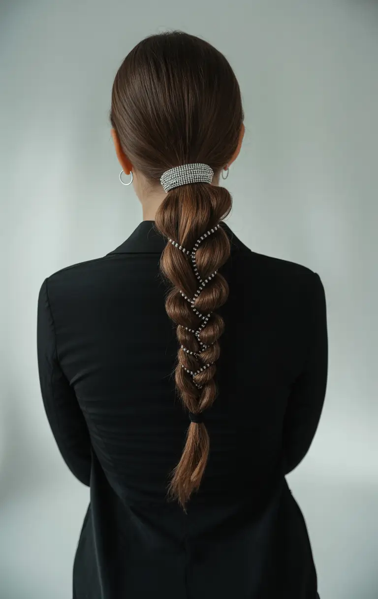 Summer Easy Hairstyle for Work 2025: Professional Ideas Intricate Twisted Ponytail