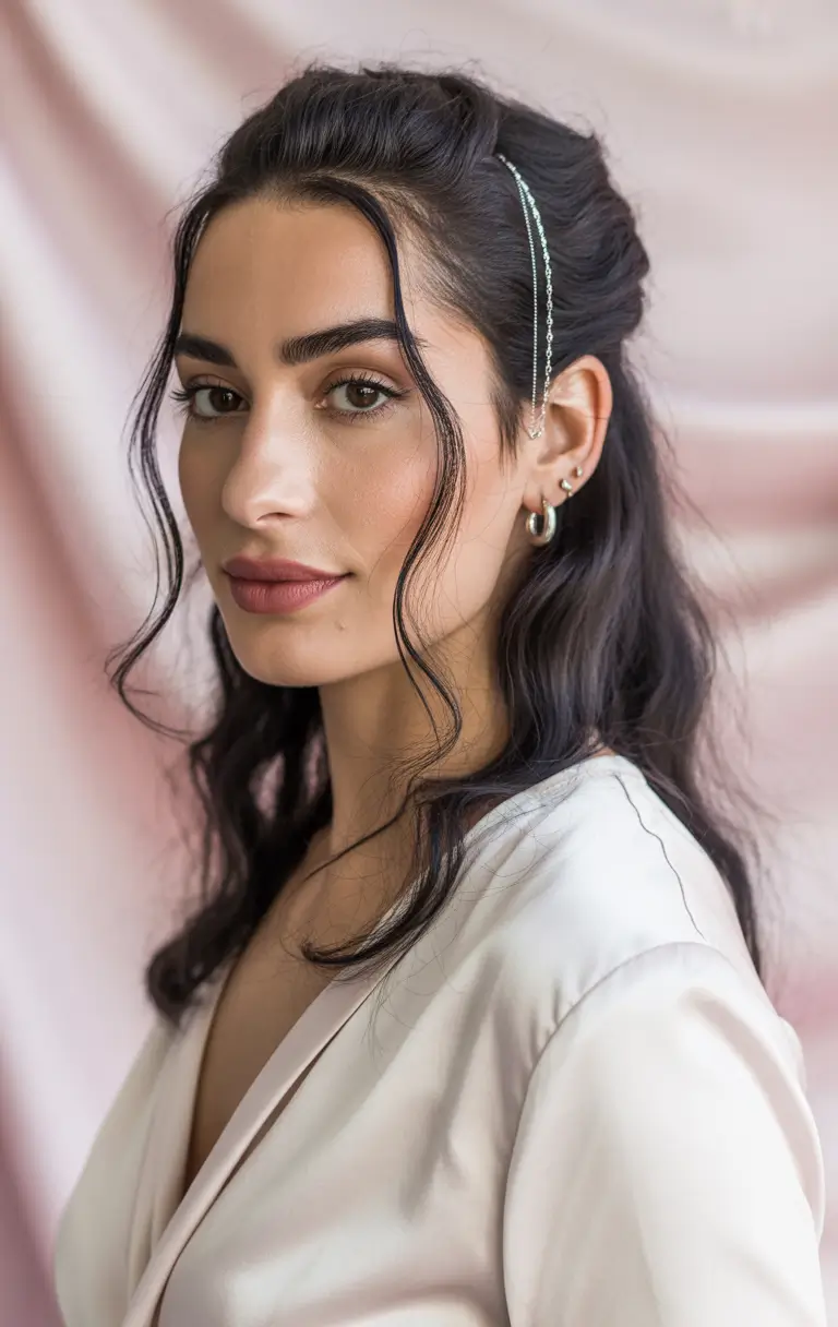 Summer Easy Hairstyle for Work 2025: Professional Ideas Effortlessly Cute Half-Up Waves