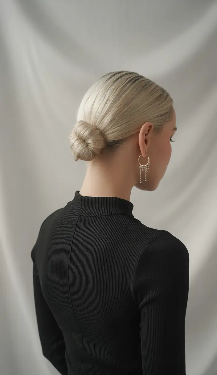 Summer Easy Hairstyle for Work 2025: Professional Ideas Elegant Low Bun Simplicity