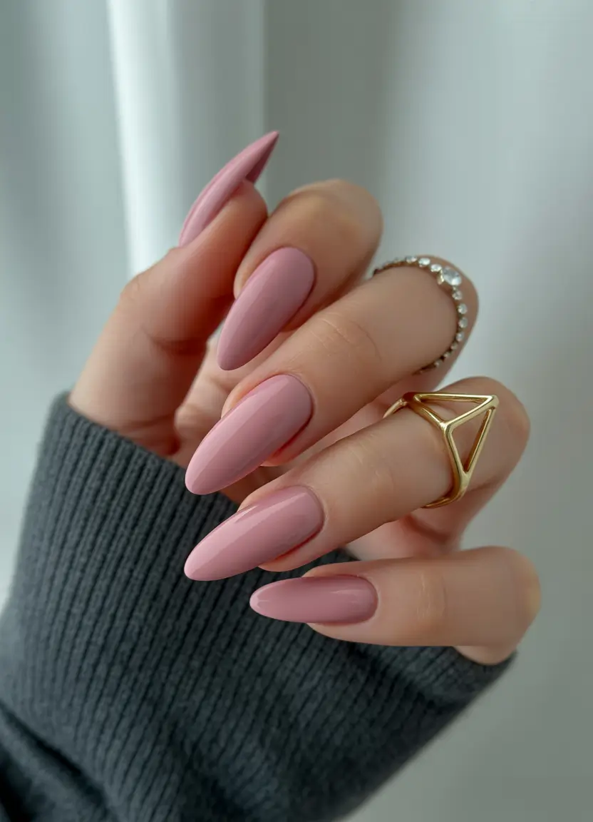 summer long nails ideas 2025 Mauve Magic & Almond Calm