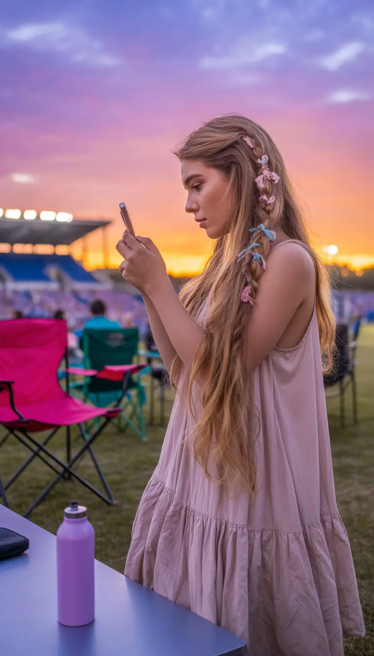 Summer Simple Hairstyle 2025: Effortless Looks Whimsical Floral Braid