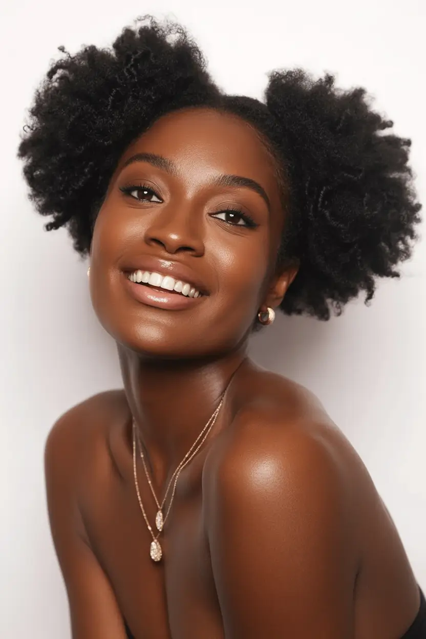 Trendy Pool Day Hairstyles 2025 Quick & Simple Double Afro Puffs of Pure Sunshine