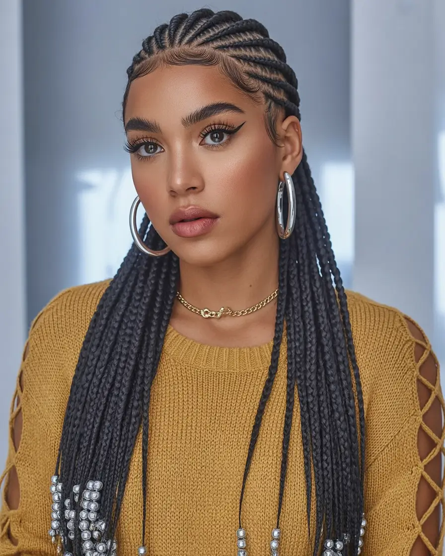 Trendy Pool Day Hairstyles 2025 Quick & Simple Statement Braided Lengths with Beaded Details