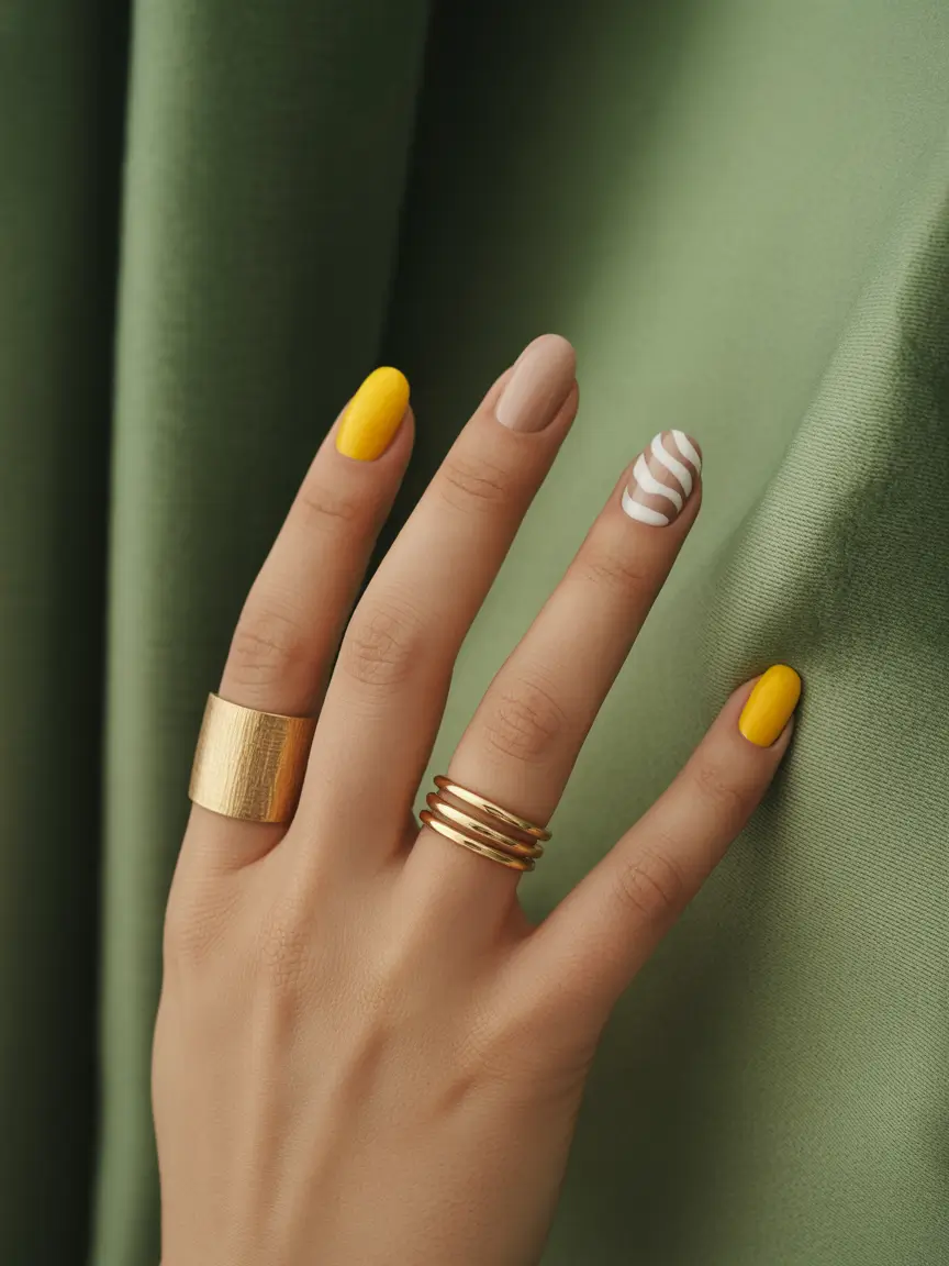 vacation nails summer 2025 Sun-Kissed Neutrals with a Twist