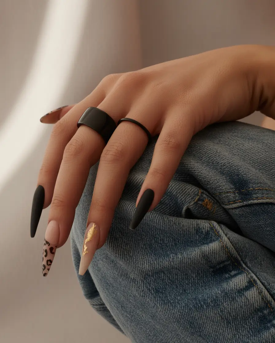 vacation nails summer 2025 Wild Elegance for Summer Nights