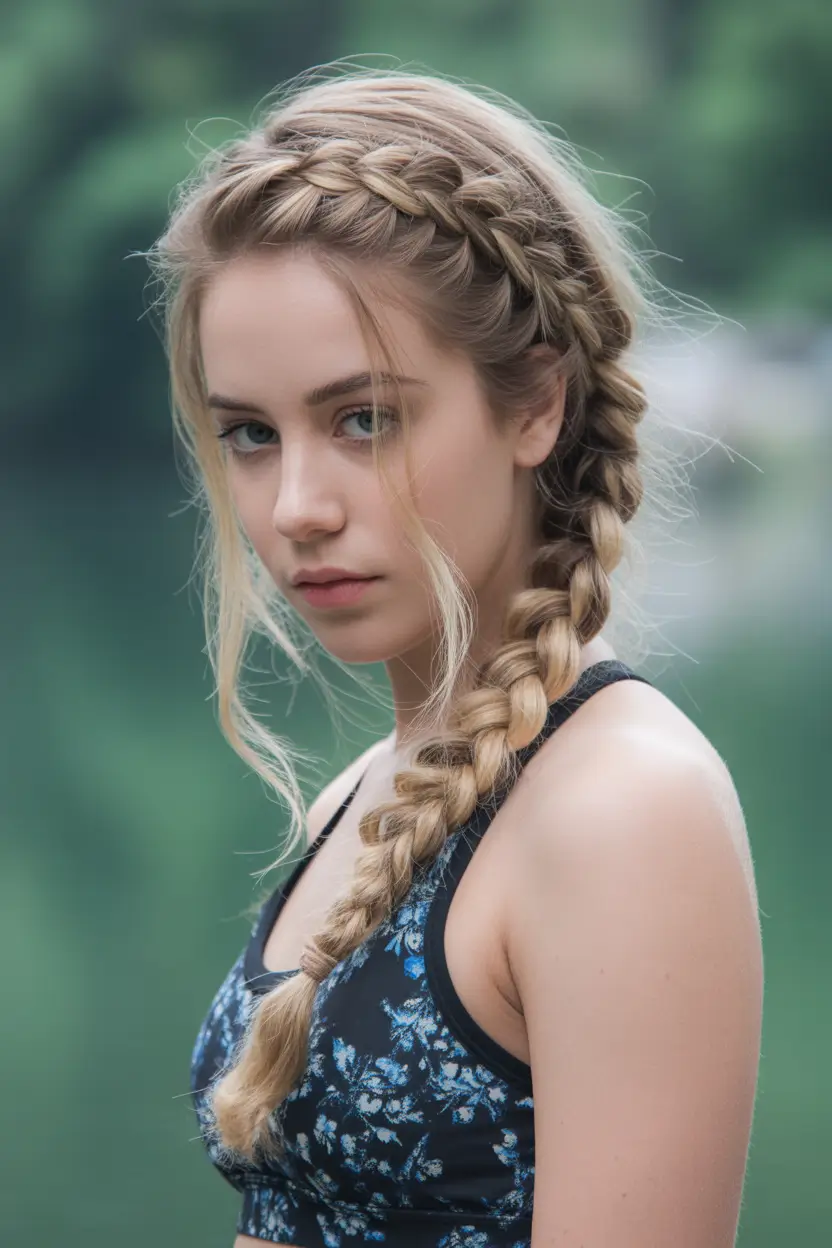 Volleyball Hairstyles for Summer 2025: Sporty Styles Loose Dutch Braid