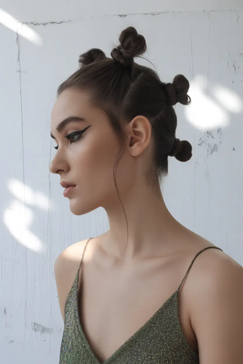 Volleyball Hairstyles for Summer 2025: Sporty Styles Mini Bantu Knots