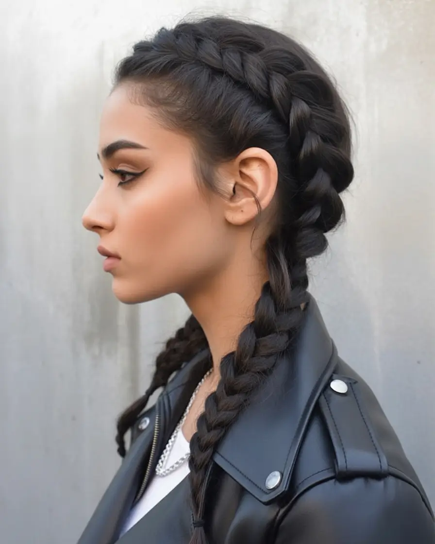 Volleyball Hairstyles for Summer 2025: Sporty Styles Double French Braids with a Twist