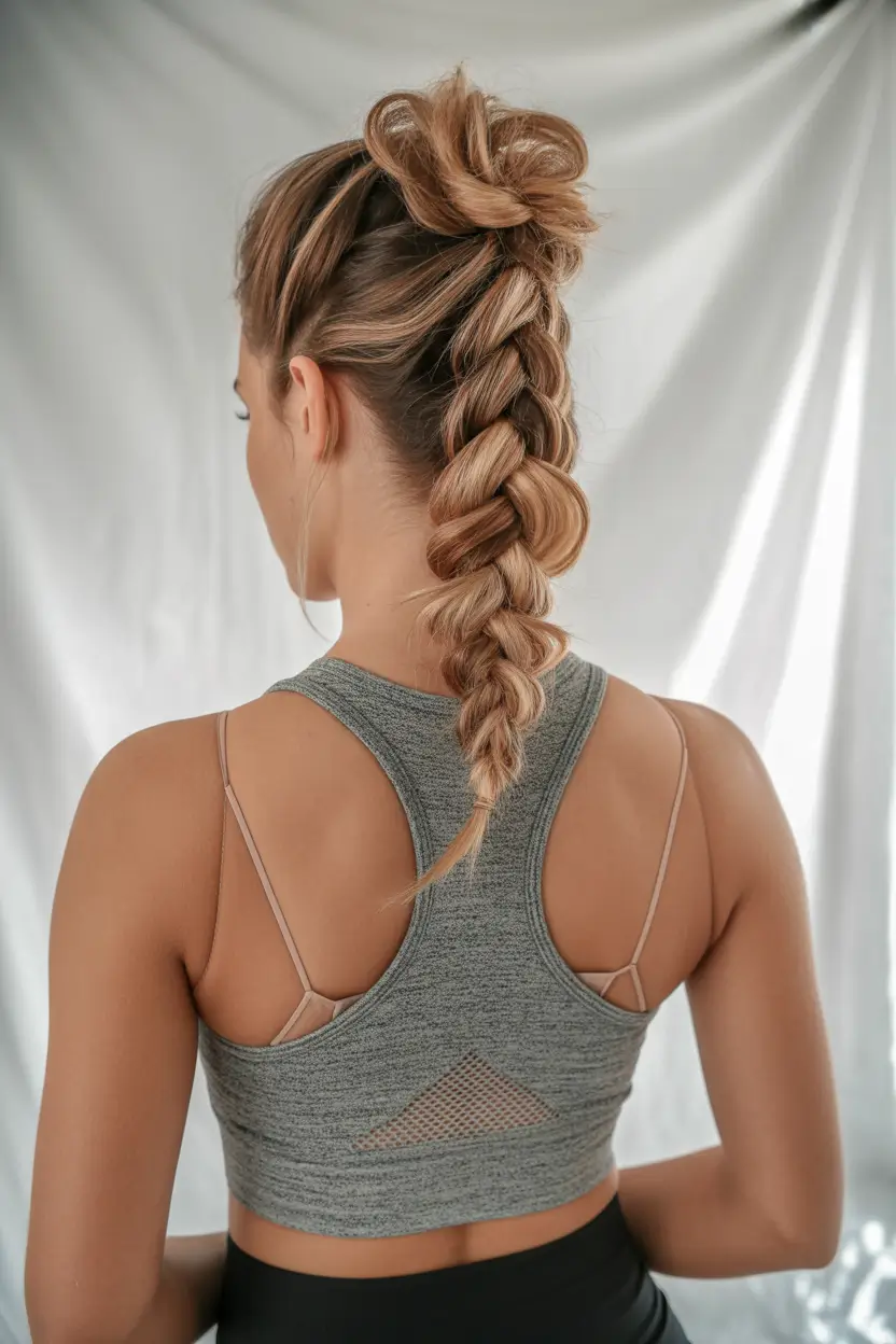 Volleyball Hairstyles for Summer 2025: Sporty Styles Bubble Braid Ponytail